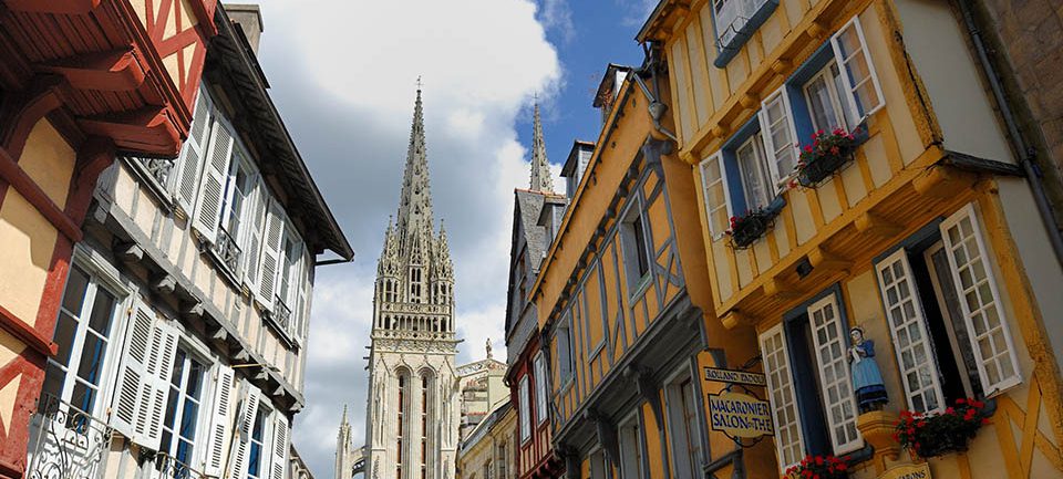 Quimper et sa cathédrale Saint-Corentin © CRTB / Yannick Le Gal Quimper et sa cathédrale Saint-Corentin
